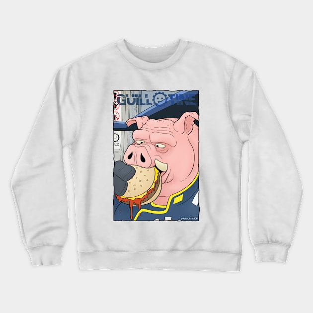 Pork Burger Crewneck Sweatshirt by dave-charlton@hotmail.com